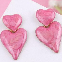 Estailo fashion Heart Shaped Drop Earrings-image-76