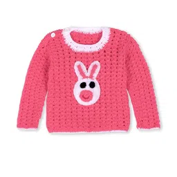Star Lath pink Unisex Kids Woollen Sweater Vest-picture-5
