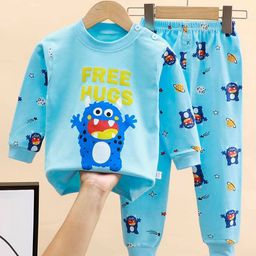 Bold N Elegant Unisex Kids Printed T-shirt with Pyjamas-picture-35
