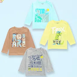 Miss & Chief Kids 4 Printed Pure Cotton T-shirt-image-37