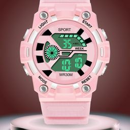 ON TIME OCTUS Kids Printed Dial Digital Watch DIGI-032 PINK-image-42