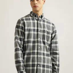 GANT Men Tartan Checks Opaque Checked Casual Shirt-image-43