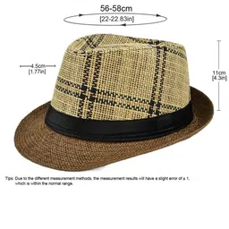 Infispace Men Checked Fedora Hat image 4