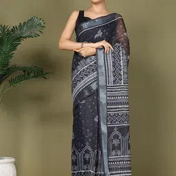 Astita Printed Ready to Wear Saree with Pocket & Inner Lining-picture-9