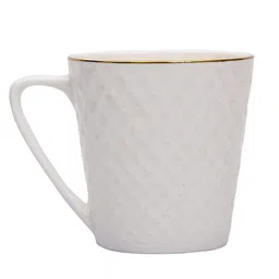 SkyKey White Set of 6 Solid Bone China Glossy Cups 160 ml Each image 4