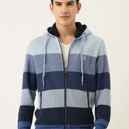 Monte Carlo Men Striped Hooded Sweatshirt-picture-10