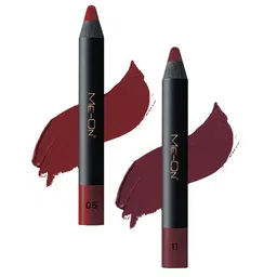 ME-ON 2-Pcs Photoface Long-Lasting Lip Crayon - Shade 05 & 11-33