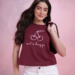 DressBerry Printed Sleeveless T-shirt-image-30