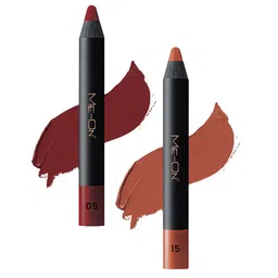ME-ON Photoface Set Of 2 Non Transfer Lip Crayon Lipstick 3.6g Each - Shades 05 & 15-9