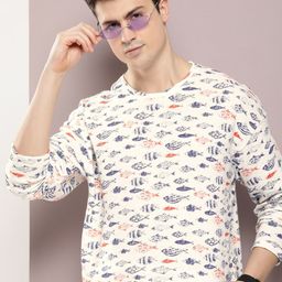 Kook N Keech Men Conversational Printed Sweatshirt-image-85