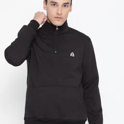 DS WORLD Men Black Solid Sweatshirt-image-62