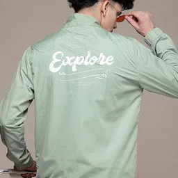 The Roadster Lifestyle Co. Typography Print Tailored  Jacket-50