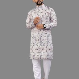 allan peter Men Floral Printed Kurta-picture-39