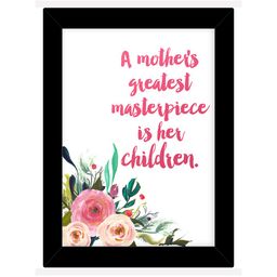 TIED RIBBONS Black & White Printed Inspirational Quotes Framed Wall Art-image-81