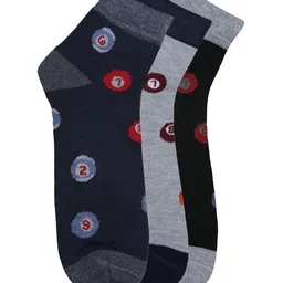 Alvaro Castagnion Men Pack of 3 Assorted Ankle-Length Socks-16