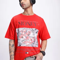 glitchez Money Paradise Printed Oversized T-shirt-image-91