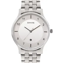 Sonata Men Stainless Steel Dial & Straps Analogue Watch 77105SM07-35