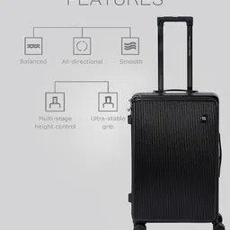 French Connection Set Of 2 Textured Hard Trolley Suitcases- 120L image 4