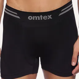Omtex Men Black Solid Trunk Smls-Shrt-Blk-2XL-P2 image 5