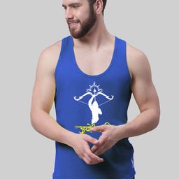 Friskers Printed Scoop Neck Sleeveless Pure Cotton Gym Vest-picture-54