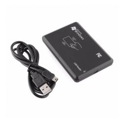 125KHz USB Proximity Smart RFID ID Card Reader: Contactless, Plug & Play, EM4100, EM4305, T5577 Compatible Tags For Access Control and Identification - RS144125KHz USB Proximity Smart RFID ID Card Reader: Contactless, Plug & Play, EM4100, EM4305, T5577 Compatible Tags For Access Control and Identification - RS144-4