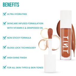 Tint Cosmetics Hydrating Lip Gloss with Vitamin E - 5ml - Minx image 2