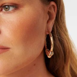 Forever New Signature Orla Oversized Chunky Hoop Earrings for Women-image-16