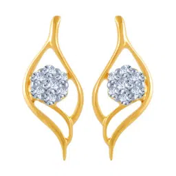P.C. Chandra Jewellers 14 kt Gold & Diamond Earrings-picture-5