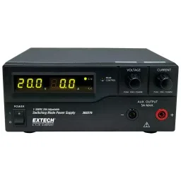 EXTECH INSTRUMENTS Dc Power Supply, 1 Output, Adj, 20A/30V, 382275-18