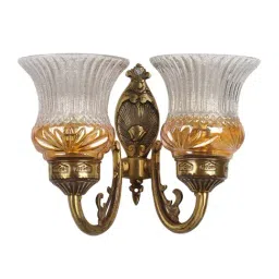 Fos Lighting Lustrous Double Antique Brass Wall Light - Set of 1-image-27