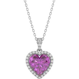 Silvermist 925 Sterling Silver Blushing Beauty Purple Stone Chain Pendant for Women & Girls-image-20