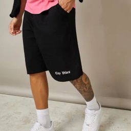 Styli City Vibes Print Oversized Shorts-46
