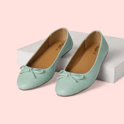 People by Pantaloons Women's Green Flat Ballets-image-46