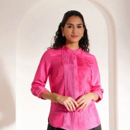 Fablestreet Pink Regular Fit Shirt-image-24