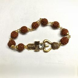 Divine souvenirs Brown Alloy Bracelet-picture-17