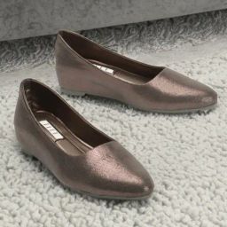 Elle Women's Grey Flat Ballets-image-67