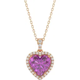Silvermist 925 Sterling Silver Blushing Beauty Purple Stone Chain Pendant for Women & Girls-picture-20
