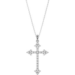 Silvermist 925 Sterling Silver Aria Cross Chain Pendant for Women & Girls-image-16