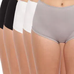 BASIICS by La Intimo Multicolor Boyshorts Panty (Pack Of 5)-image-33