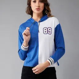 DOLCE CRUDO Blue & White Textured Sweatshirt-picture-38