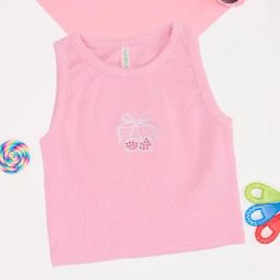 Pantaloons Junior Girls Pink Top-image-76