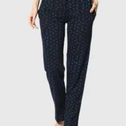 Vimal Jonney Navy Blue Graphic Print Track Pants-picture-44