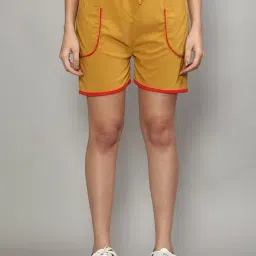 Gracit Gold Cotton Sports Shorts-picture-35