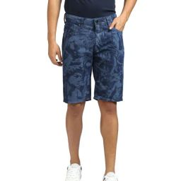 Jack & Jones Dark Blue Printed Denim Shorts-picture-25