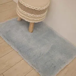 Ariana 'Majestic Reversible' Aqua Microfibre 600 GSM Super Soft Non-Slip Bath Mat - Set of 1-image-36