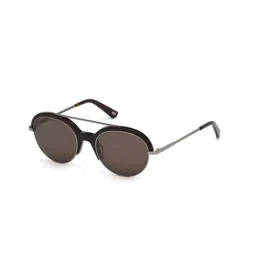 Web Eyewear Brown Oval Sunglasses for Men Designed in Italy-image-66