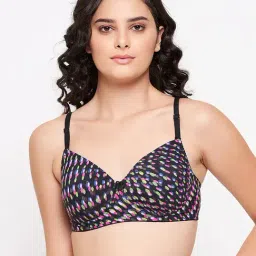 Clovia Multicolor Printed Non Wired Padded T-Shirt Bra-image-38