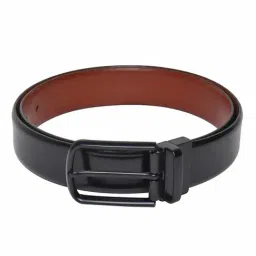 Teakwood Leathers Black & Tan Leather Formal Reversible Belt-image-14