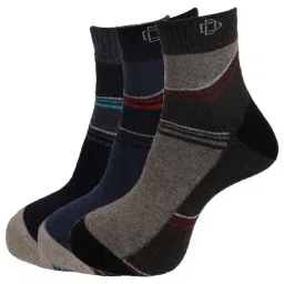 Dollar Multi Cotton Self Pattern Socks - Pack of 3-47