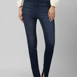 Only Blue Cotton Skinny Fit High Rise Jeans-image-46